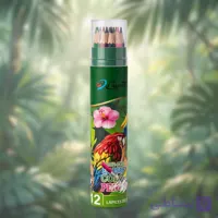 مداد رنگی ۱۲ عددی استوانه‌ای برند Carim
