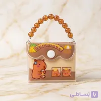 مینی دفترچه یادداشت فانتزی طرح کاپی‌بارا مدل کیف‌دستی