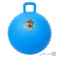 توپ ایروبیک 620 گرم خاردار کودک مدل دسته دار با طرح استیکر
