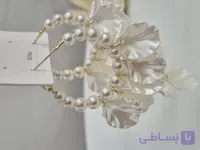 گوشواره مجلسی مرواریدی،استیل