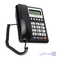 تلفن رومیزی پاشافون 8001 دکمه شیشه ای
