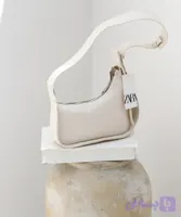 کیف گلاچ باکت چرمی رنگ کرم