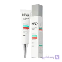 کرم لایه بردار حاوی 10% آلفاهیدروکسی اسید ام ان دی مناسب پوست معمولی و خشک