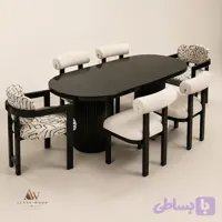 میز و صندلی ناهارخوری سبدی مدل T