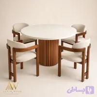 میز و صندلی ناهارخوری گرد مدل H