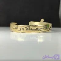 دستبند آلیاژی آبکاری طلا لا فتی الا علی؛ جلوه‌ای از اصالت و شکوه کد 3918