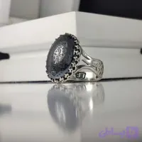 انگشتر حدید حکاکی هفت جلاله رکاب آلیاژی باکیفیت کد 3726