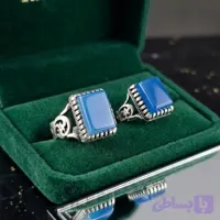 ست انگشتر آلیاژی عقیق آبی | ست خاص برای استایل شیک و متفاوت کد 5214