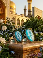 ست انگشتر نقره زوجین یاعلی و یا فاطمه با سنگ عقیق آبی و رکاب نیزه | پیوندی از عشق، آرامش و معنویت کد 4178