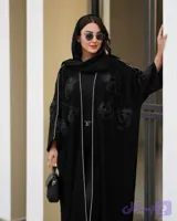 عبا سنگدوزی شده مدل گل برجسته