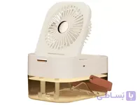 پنکه رومیزی مرطوب‌کننده و چراغ خواب مدل DUAL SPRAY NIGHT LIGHT Q7