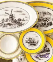 سرویس28 پارچه 6 نفره سن پترزبورگ چینی زرین