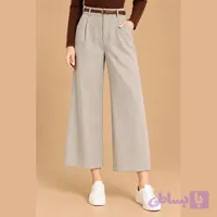 شلوار فوتر قد 90 رنگ کرم روشن تک سایز