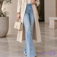 شلوار جین دمپا تک رنگ