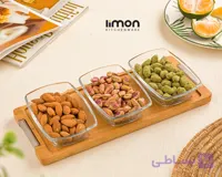 اردو خوري کوچک پایه چوبي لیمون