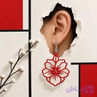گوشواره آویز زنانه مدل گل
