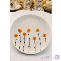 بشقاب طرح گل شقایق