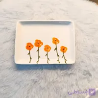 پیش دستی طرح گل شقایق