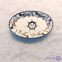 بشقاب بیضی طرح خورشید
