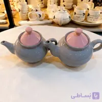 قوری صورتی خاکستری