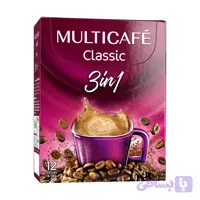کافی میکس 3 در1 برند مولتی کافه جعبه 12 عددی