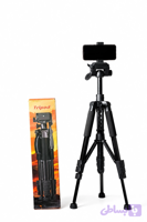 سه‌پایه حرفه‌ای دوربین و گوشی مدل ۱۵۸ سانتی‌متری (Tripod 158cm - 3Kg)