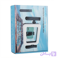 کیت رینگ لایت دوکاره مدل CY-865 (دستی و پایه‌دار) همراه با هولدر موبایل و ریموت