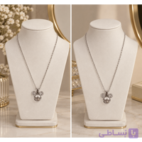 گردنبند استیل دخترانه طرح میکی موس کد (5777)