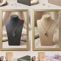 گردنبند استیل دخترانه طرح کره کد (5778)