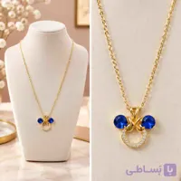 گردنبند استیل دخترانه طرح میکی موس کد (5781)