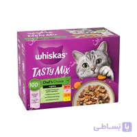 پوچ گربه ویسکاس مدل میکس خوشمزه انتخاب سرآشپز در روغن 85 گرم
