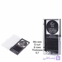 مژه والیوم میکس سایز مشکی آردل۸ردیفه-۰٫۷ فرD