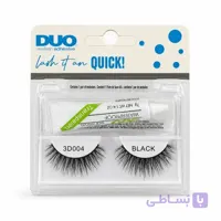 مژه 3بعدی 004+چسب مژه بیرنگ برندDUO