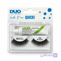 مژه 3بعدی 204+چسب مژه بیرنگ برندDUO