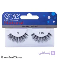 مژه جفتی تیک – نخ نامرئی – شمارهTIK-20طلقی سفید