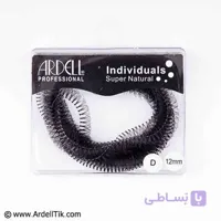 مژه ریسه ای ۱۰ریسه ای ۱۲ میل مدل فر D آردل ARDELLمو طبیعی ۱۰۰%