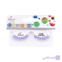 مژه دمی ویسپایس رنگی بنفش
