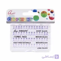 مژه رنگی میکس سایزقرمز بدون گره آردل