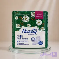 نوار بهداشتی مشبک بالدار نیمه نازک ناولتی مدل Ultra خیلی بزرگ بسته 8 عددی