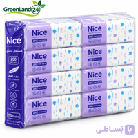 دستمال کاغذی نایس ۲۰۰برگ(۱۰۰برگ دولا)-ارسال رایگان