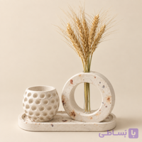 ست دکوراتیو کنار مبلی نوریا سنگ مصنوعی