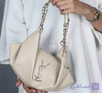 کیف دوشی چین‌دار YSL