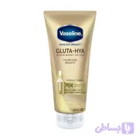 لوسیون بدن سرمی فلاولس گلو وازلین Vaseline Flawless Glow Gluta Hya In Serum Lotion