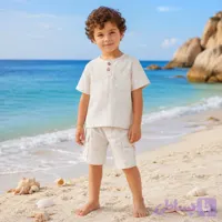 ست تیشرت و شلوارک لنین پسرانه