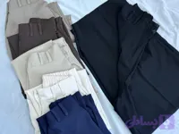 شلوار پارچه ای ریزشی کاترین دررنگبندی بدون چروک