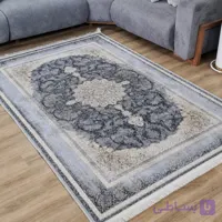 فرشینه مخمل طوسی مدرن ترمز دار (ابعاد دلخواه) u57