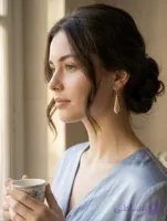 گوشواره طلا زنانه دخترانه مدل مخروطی