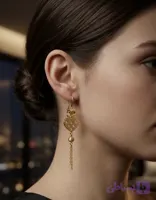 گوشواره طلا مدل توت فرنگی