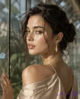 گوشواره طلا زنانه دخترانه مدل زنجیری