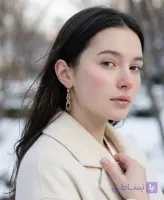 گوشواره طلا زنانه دخترانه مدل آویز چند حلقه